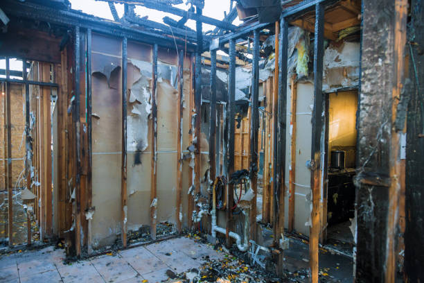 Professional Fire Damage Restoration technician working in Beltsville, MD